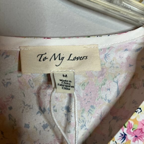 NWT To My Lovers floral cut out mini dress - Picture 5 of 7